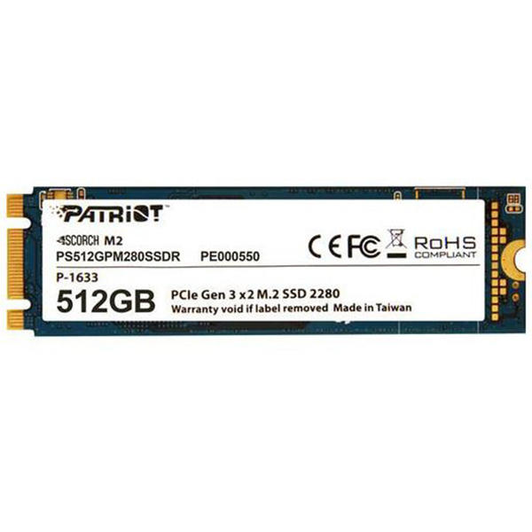 SSD PATRIOT Scorch, 512GB, PCI Express x2, M.2 2280