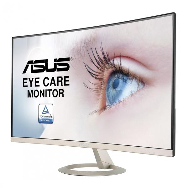 Monitor LED Asus VZ27VQ, 27", Full HD, VA, 5ms, Curbat, Difuzoare, Icicle gold