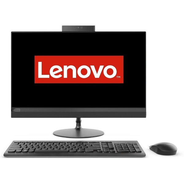 All in One PC Lenovo IdeaCentre 520-24IKL, 23.8'' FHD, Core i5-7400T 2.4GHz, 8GB DDR4, 1TB HDD, Radeon 530 2GB, FreeDOS, Negru
