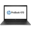 Laptop HP ProBook 470 G5, 17.3'' FHD, Core i5-8250U 1.6GHz, 8GB DDR4, 256GB SSD, GeForce 930MX 2GB, FingerPrint Reader, Win 10 Pro 64bit, Argintiu