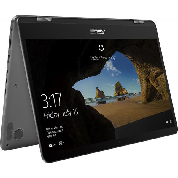 Laptop Asus ZenBook Flip 14 UX461UN-E1016T, 14.0'' FHD Touch, Core i7-8550U 1.8GHz, 8GB DDR3, 256GB SSD, GeForce MX150 2GB, Win 10 Home 64bit, Slate Grey