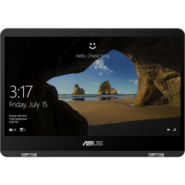 Laptop Asus ZenBook Flip 14 UX461UN-E1016T, 14.0'' FHD Touch, Core i7-8550U 1.8GHz, 8GB DDR3, 512GB SSD, GeForce MX150 2GB, Win 10 Home 64bit, Slate Grey