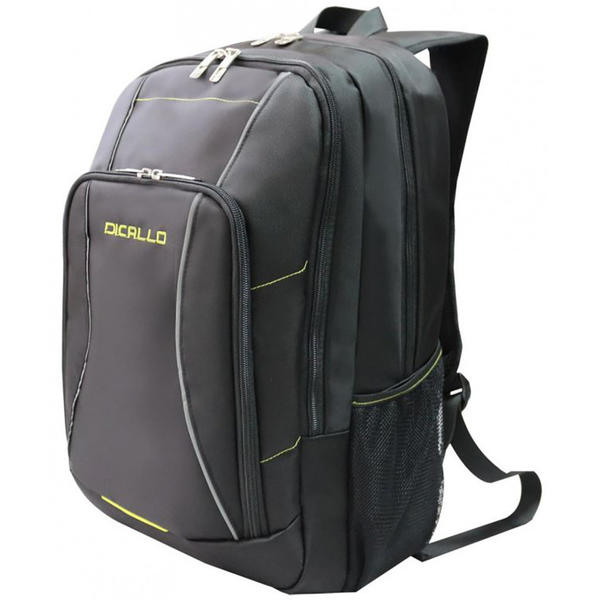 Rucsac Notebook Dicallo LLB9963-17, 17.3'', Negru/Verde