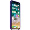 Capac protectie spate Apple Silicone Case pentru iPhone X, Ultra Violet