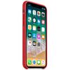 Capac protectie spate Apple Silicone Case pentru iPhone X, Red