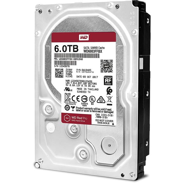 Hard Disk WD Red Pro 6TB, SATA3, 7200RPM, 256MB, 3.5 inch