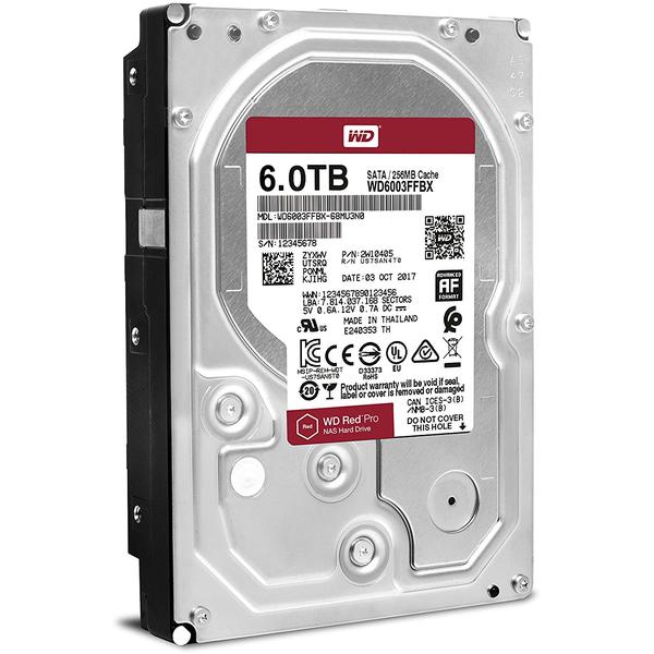 Hard Disk WD Red Pro 6TB, SATA3, 7200RPM, 256MB, 3.5 inch