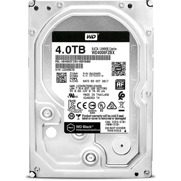 Hard Disk WD Black 4TB, SATA3, 7200RPM, 256MB, 3.5 inch