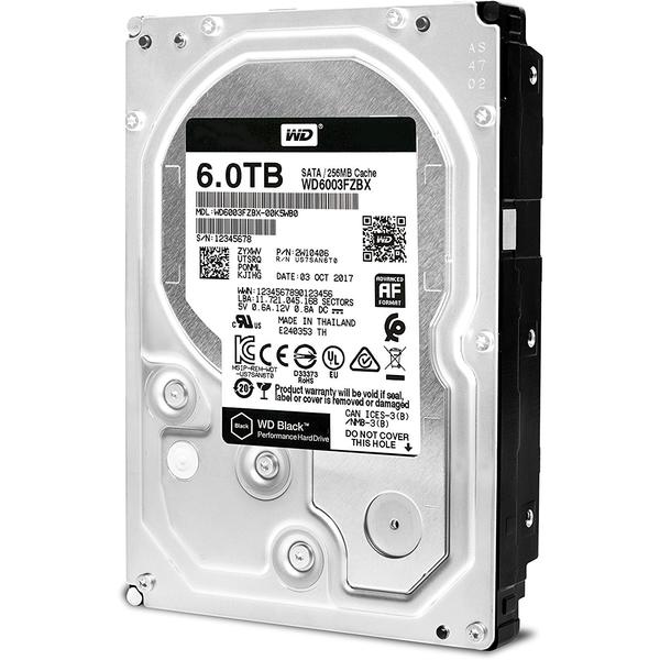 Hard Disk WD Black 6TB, SATA3, 7200RPM, 256MB, 3.5 inch