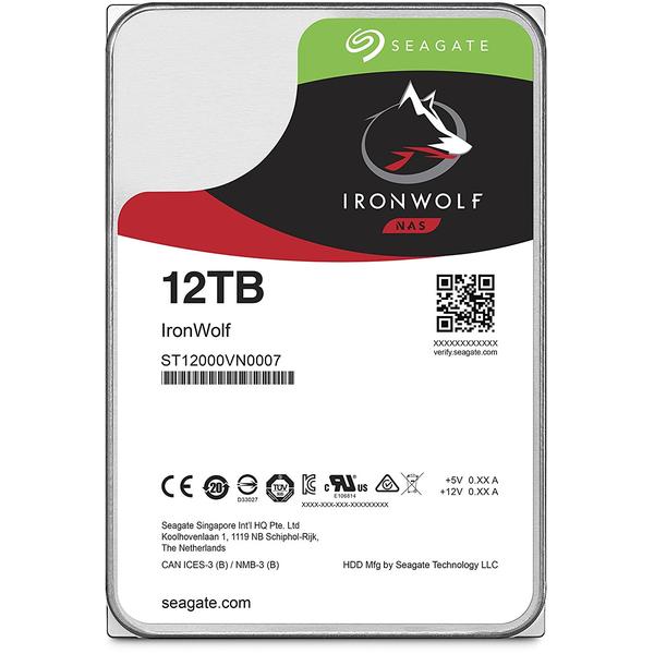 Hard Disk Seagate IronWolf 12TB, 7200RPM, 256MB, 3.5 inch