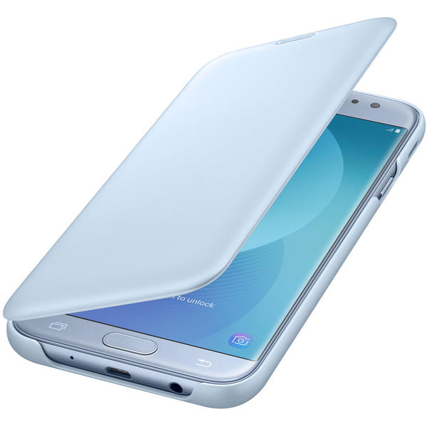 Husa Samsung Wallet Cover pentru Galaxy J7 (2017) J730, Blue
