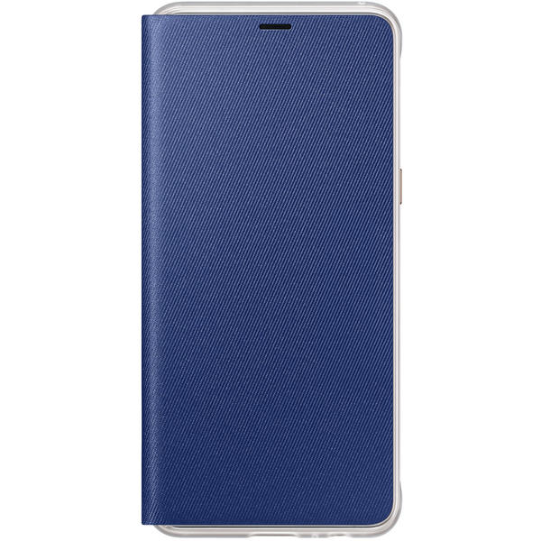 Husa Samsung Neon Flip Cover pentru Galaxy A8 2018 (A530), Blue