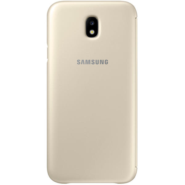 Husa Samsung Wallet Cover pentru Galaxy J7 (2017) J730, Gold
