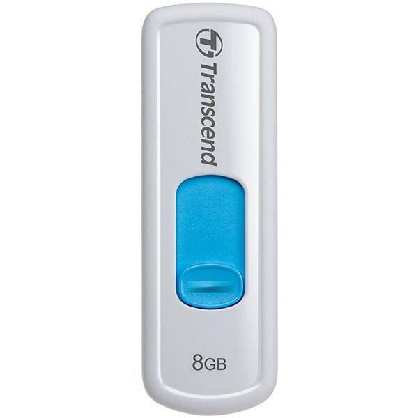 Memorie USB Transcend JetFlash 530, 8GB, USB 2.0, Alb/Albastru