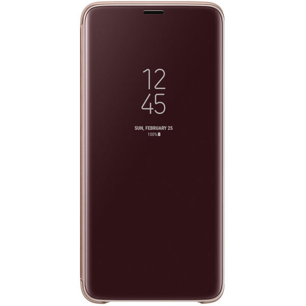 Husa Samsung Clear View Cover pentru Galaxy S9 Plus (G965F), Auriu