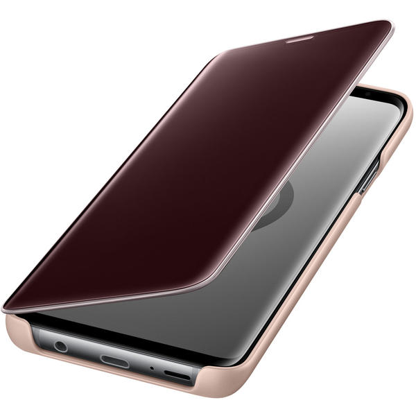 Husa Samsung Clear View Cover pentru Galaxy S9 Plus (G965F), Auriu