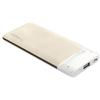 Baterie externa Qoltec Slim, 6000 mAh, Auriu