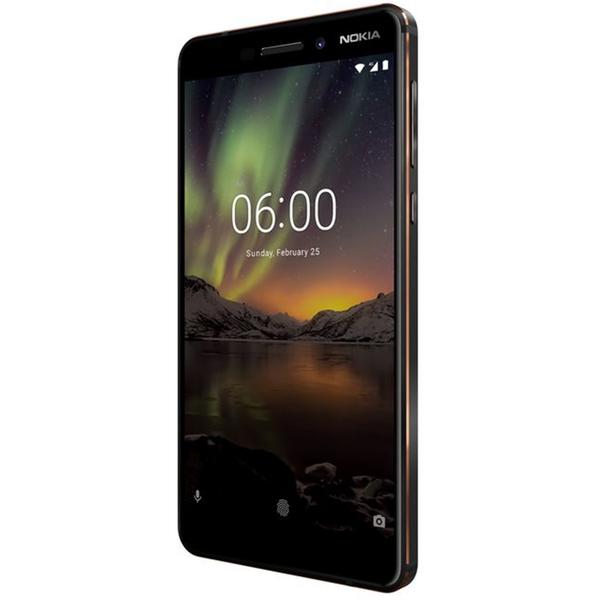 Smartphone Nokia 6.1 (2018), Dual SIM, 5.5'' IPS LCD Multitouch, Octa Core 2.2GHz, 3GB RAM, 32GB, 16MP, 4G, Black/Copper