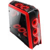 Carcasa Redragon Jetfire, MiddleTower, Fara sursa, Negru/Rosu