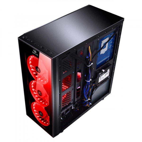 Carcasa Redragon Sidewipe, MiddleTower, Fara sursa, Negru