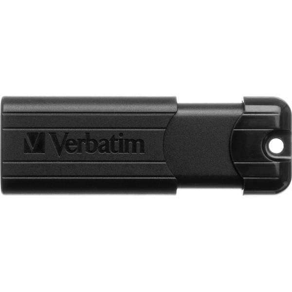 Memorie USB Verbatim PinStripe, 128GB, USB 3.0, Negru