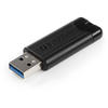 Memorie USB Verbatim PinStripe, 32GB, USB 3.0, Negru