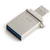 Memorie USB Verbatim Store 'n' Go, 64GB, USB 3.0/MicroUSB 3.0 OTG, Argintiu