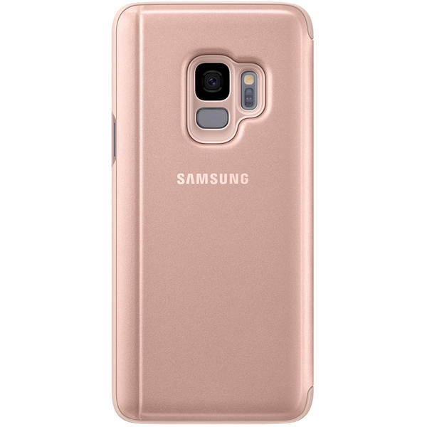 Husa Samsung Clear View Cover pentru Galaxy S9 (G960F), Auriu