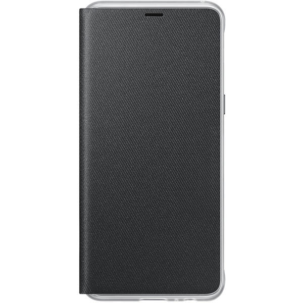 Husa Samsung Neon Flip Cover pentru Galaxy A8 2018 (A530), Black