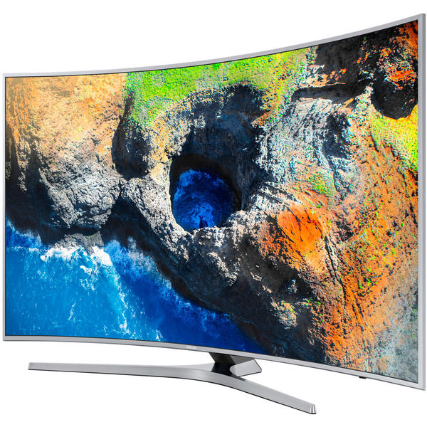 Televizor LED Samsung Smart TV UE49MU6502, 124cm, 4K UHD, Ecran curbat, Argintiu