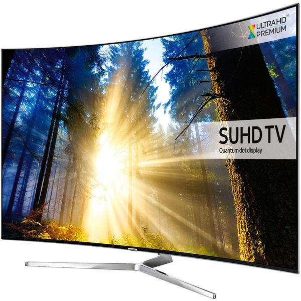 Televizor LED Samsung Smart TV UE55KS9002, 139cm, 4K SUHD, Ecran curbat, Argintiu