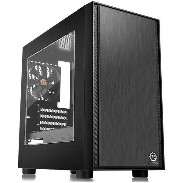 Carcasa Thermaltake Versa H17 Window, MiniTower, Fara sursa, Negru