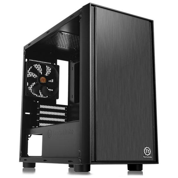 Carcasa Thermaltake Versa H17 Window, MiniTower, Fara sursa, Negru