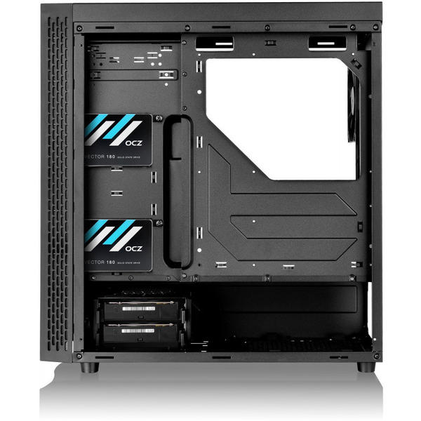 Carcasa Thermaltake View 22 Tempered Glass Edition, MiddleTower, Fara sursa, Negru