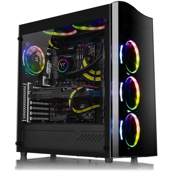 Carcasa Thermaltake View 22 Tempered Glass Edition, MiddleTower, Fara sursa, Negru