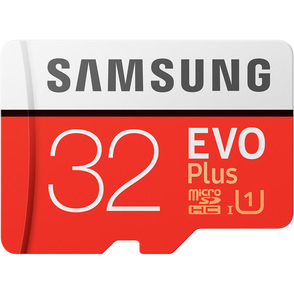 Samsung EVO Plus (Model 2017) Micro SDHC, 32GB, Clasa 10, UHS-I U1 + Adaptor SD