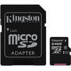 Kingston Canvas Select Micro SDXC, 64GB, Clasa 10, UHS-I U1 + Adaptor SD