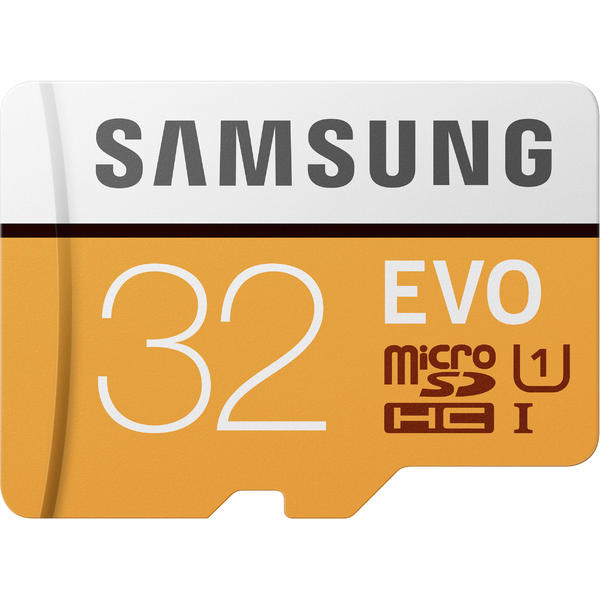 Card Memorie Samsung EVO (Model 2017) Micro SDHC, 32GB, Clasa 10, UHS-I U1 + Adaptor SD