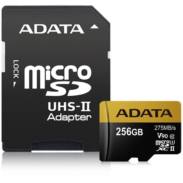 Card Memorie A-DATA Premier ONE Micro SDXC, 256GB, Clasa 10, UHS-II U3 + Adaptor SD