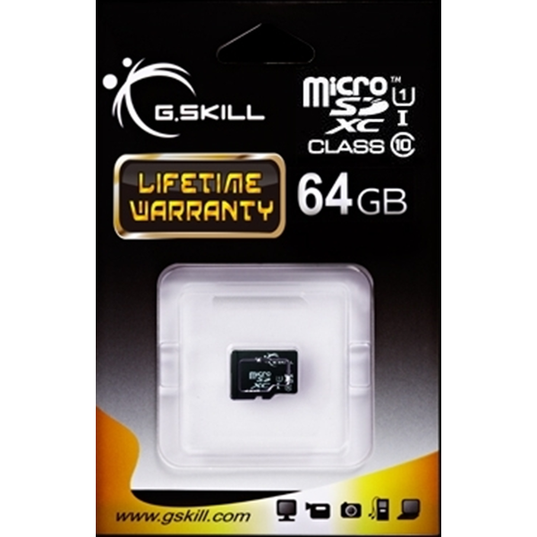 G.Skill Micro SDXC, 64GB, Clasa 10, UHS-I U1