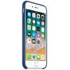 Capac protectie spate Apple Silicone Case pentru iPhone 8/iPhone 7, Blue Cobalt