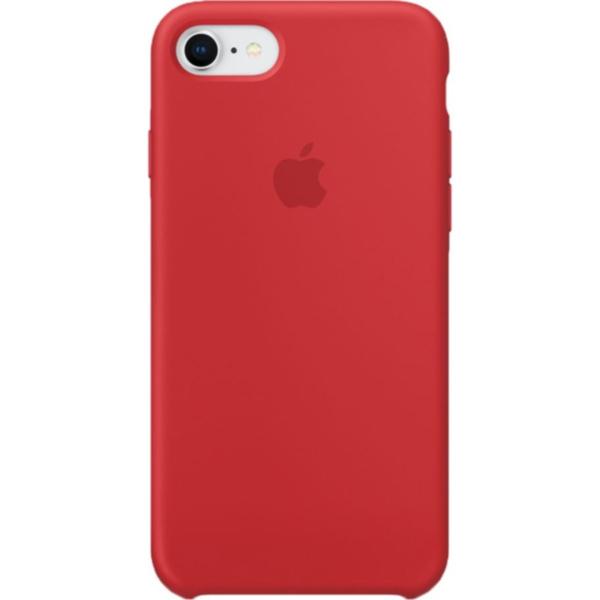 Capac protectie spate Apple Silicone Case pentru iPhone 8/iPhone 7, Red