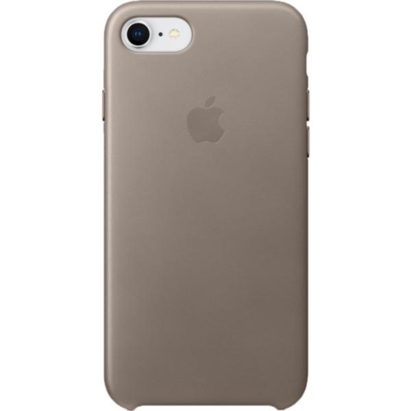 Capac protectie spate Apple Leather Case pentru iPhone 8/iPhone 7, Taupe