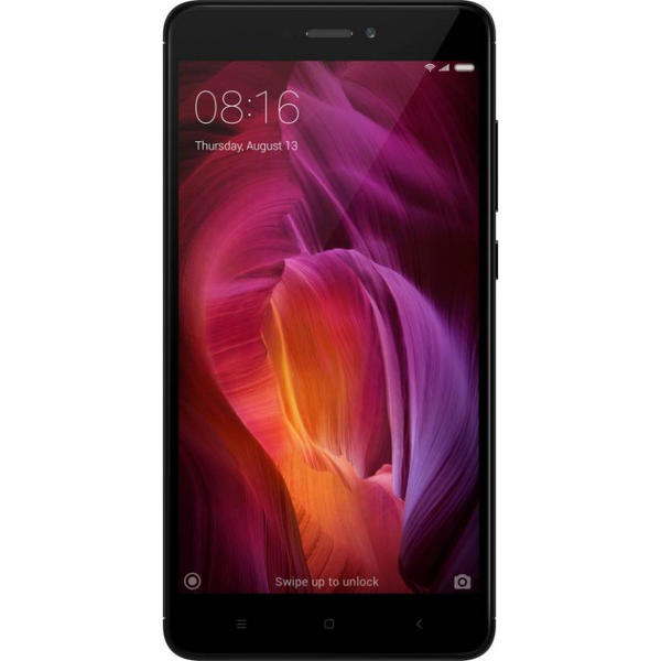 Smartphone Xiaomi Redmi Note 4, Dual SIM, 5.5'' IPS LCD Multitouch, Octa Core 2.0GHz, 3GB RAM, 32GB, 13MP, 4G, Black