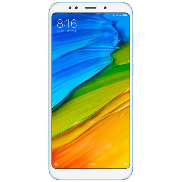 Smartphone Xiaomi Redmi 5, Dual SIM, 5.7'' IPS LCD Multitouch, Octa Core 1.8GHz, 3GB RAM, 32GB, 12MP, 4G, Lake Blue