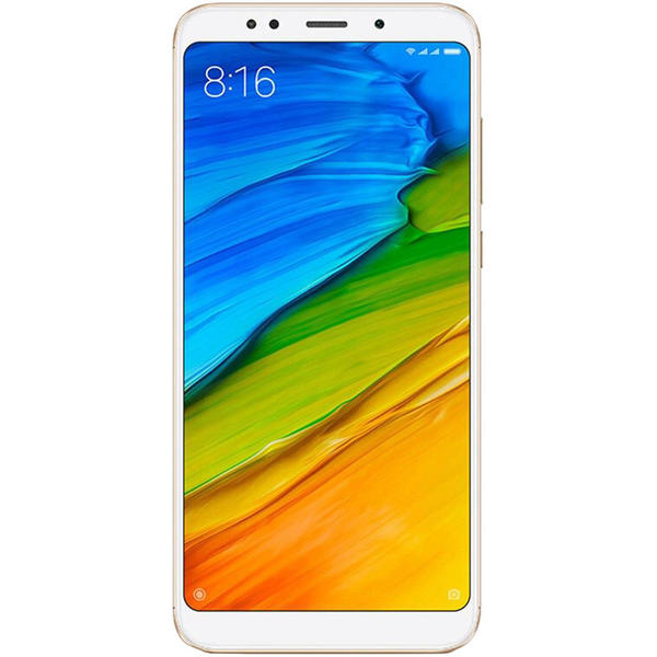 Smartphone Xiaomi Redmi 5 Plus, Dual SIM, 5.99'' IPS LCD Multitouch, Octa Core 1.8GHz, 3GB RAM, 32GB, 12MP, 4G, Gold