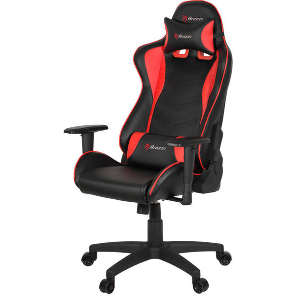 Scaun Gaming AROZZI MEZZO V2, Negru/Rosu