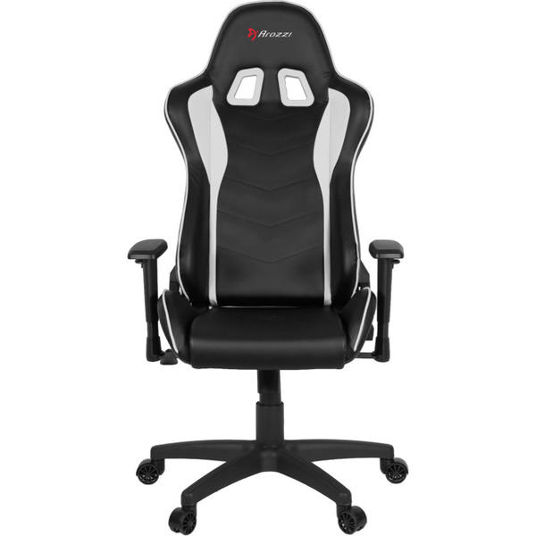 Scaun Gaming AROZZI MEZZO V2, Negru/Alb