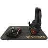 Kit Mouse, Casti si Mouse Pad Gamdias Artemis E1, USB/Jack 3.5mm, Negru