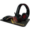 Kit Mouse, Casti si Mouse Pad Gamdias Artemis E1, USB/Jack 3.5mm, Negru